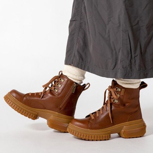 NEW Sorel Ona Ave Chelsea Boots Waterproof, Lace up , Leather for women 1125 7S3 - Picture 2 of 8